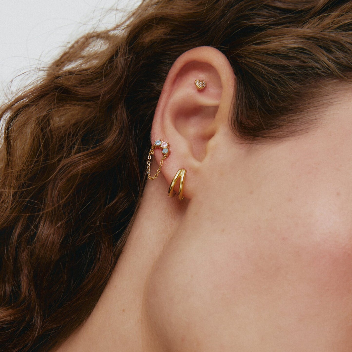 Precious diamond anti tarnish earrings